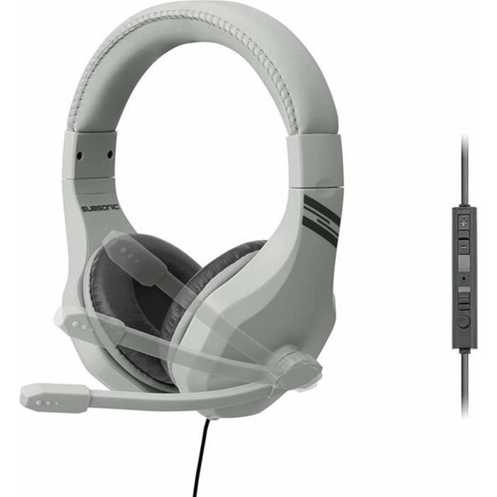 Casque Gamer Subsonic pour Playstation 4 Xbox One PC Nintendo Switch Son Stéréo Puissant Confort de Jeu Optimum