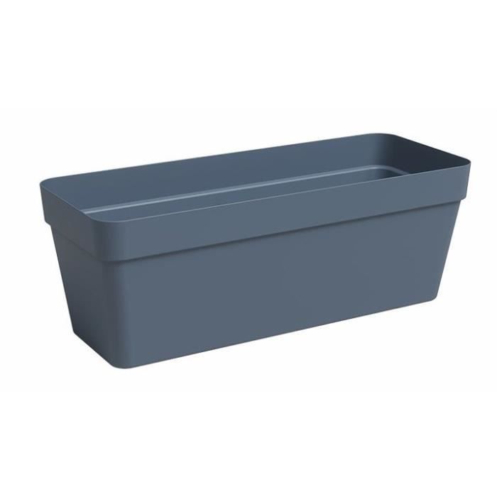 Jardinière - Plastique - Bleu Ardoise - Rectangulaire - L49,9 x P20 x H18,1cm - ARTEVASI