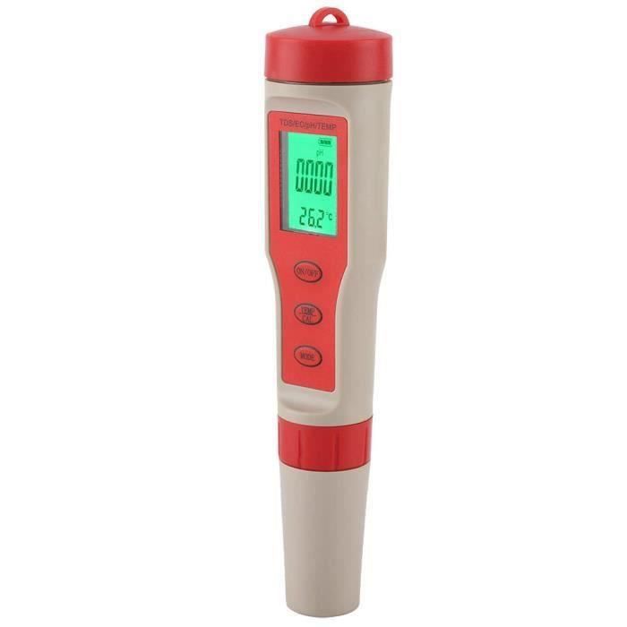 Testeur D'Eau Numérique 6 En 1 Intelligent – PH, Chlore, ORP, EC, TDS, Température – Moniteur Précis Pour Piscine, Aquarium & Eau Salée