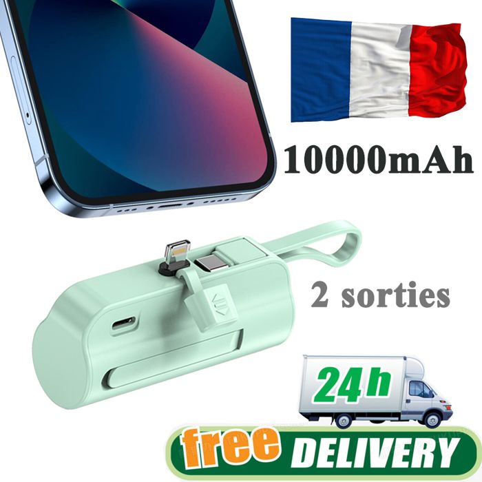 RUILIN®30000mAh Batterie externe Afficheur LCD à chargement rapide Alimentation mobile 2USB pour tous les téléphones mobiles (Noir)