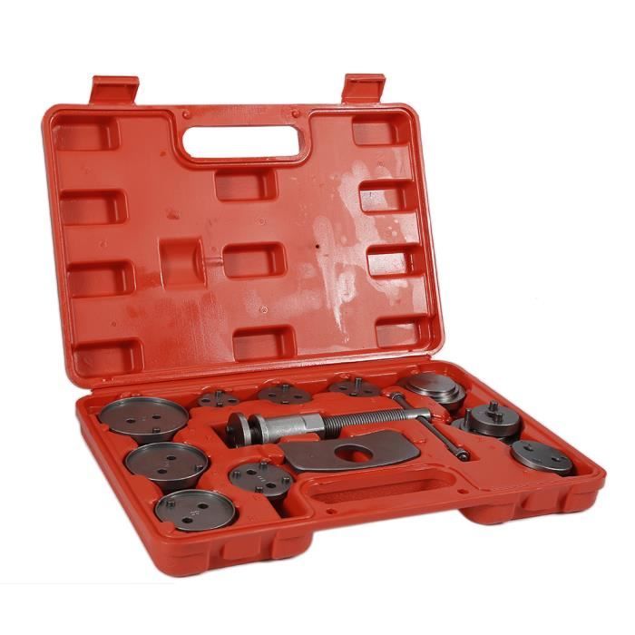 13 pièces Coffret repousse piston d'étriers de freins pour remplacer disque Outil et adaptateurs, de mâchoire ou de plaquettes de fr