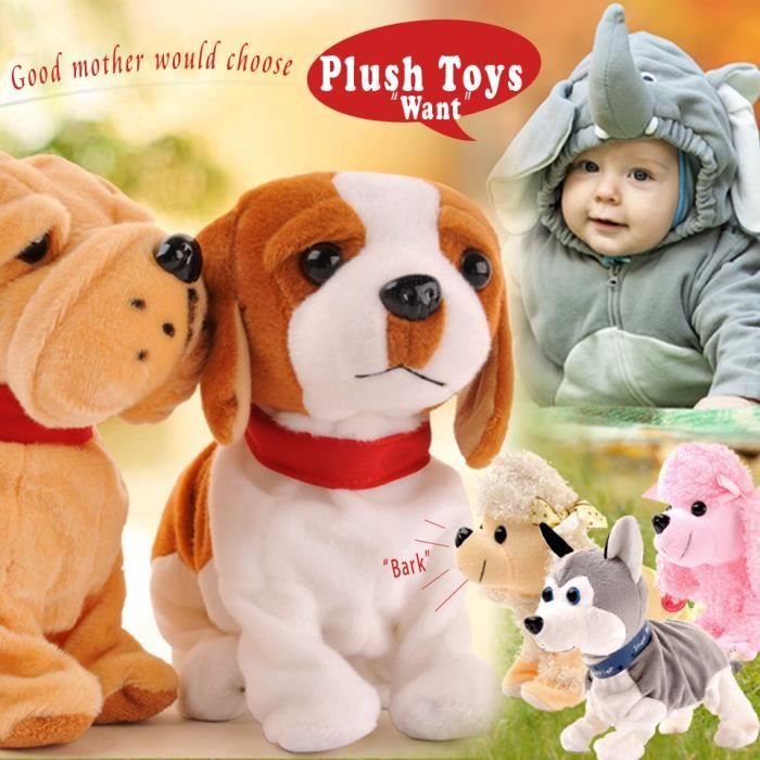 Le son de contrôle électroniques pour chiens Jouets interactifs électronique Pet Robot Dog Bark stand Marche Jouets électroniques