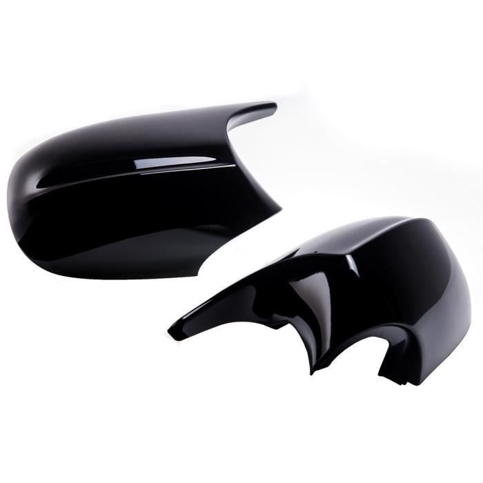 2 COQUE DE RETROVISEUR NOIR BRILLANT LOOK M3 POUR BMW SERIE 3 E92 E93 PHASE 2 A PARTIR DE 04/2010