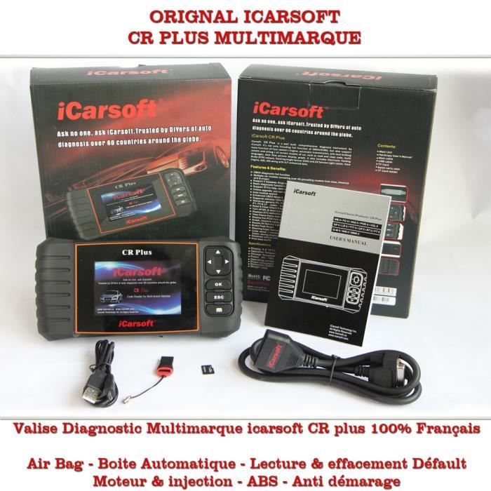 VALISE DIAGNOSTIC ICARSOFT CR PLUS MULTIMARQUE AUTOMOBILE