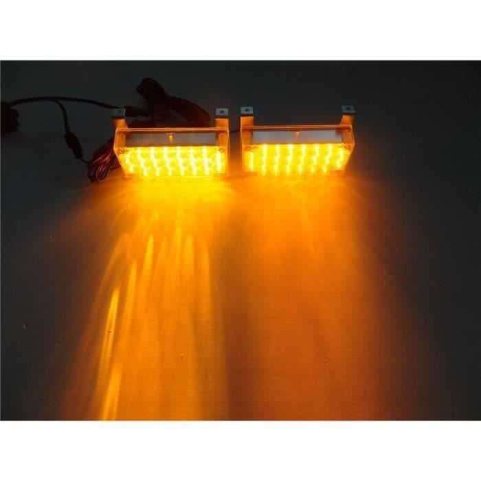 QX K03007 2X22Led 12Dc V 6W Feux Auto Stroboscope Strobe Clignotant Flash d'Urgence Alerte pour Voiture Camion - QXVSO827A3974