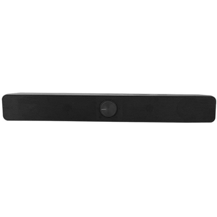 Barre de Son de cinéma Maison câblée pour subwooferHautparleurs Audio de Bureau avec Son de Basses Graves stéréo-Musique HiFi-3W d
