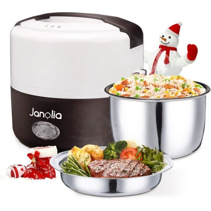 Janolia Boîte à Repas Électrique, M à Niveau Version, Lunch Box Chauffante, Réchauffeur de Nourriture Portatif, Cu ur Vapeur av373