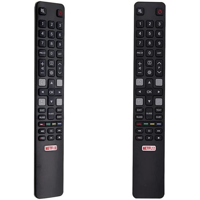 FOXRMT Remplacée RC802N pour Télécommande TCL Thomson TV 4K UHD QLED TV 32HD5506 49UC6406 50DP661 55DC760 - Aucune Configuratio A81