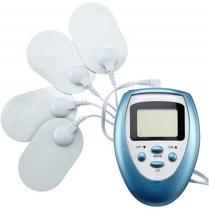 Appareil D'Électro-Stimulation Musculation Minceur Régime avec Lot de 4 électrodes Patchs de remplacement, Appareil de Massag L0516