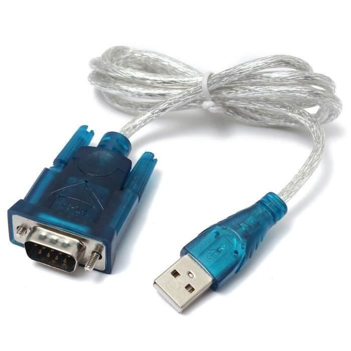 1M Câble Adaptateur Corde USB 2.0 Port Vers RS232 SERIAL PDA Camera DB9 9 Pin GPS Ve52462