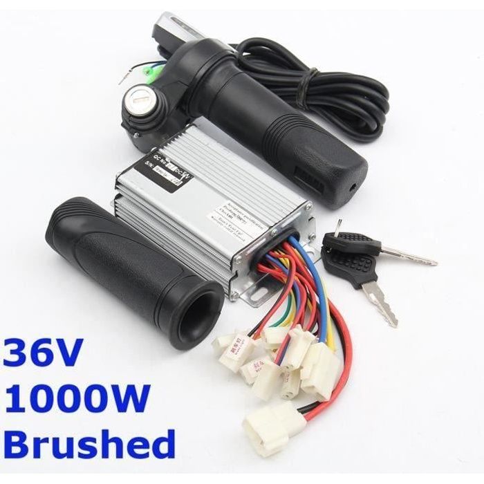 BO Poignée Accélérateur et Commande à Moteur Brossé Vélo Voiture électrique 36V 1000W