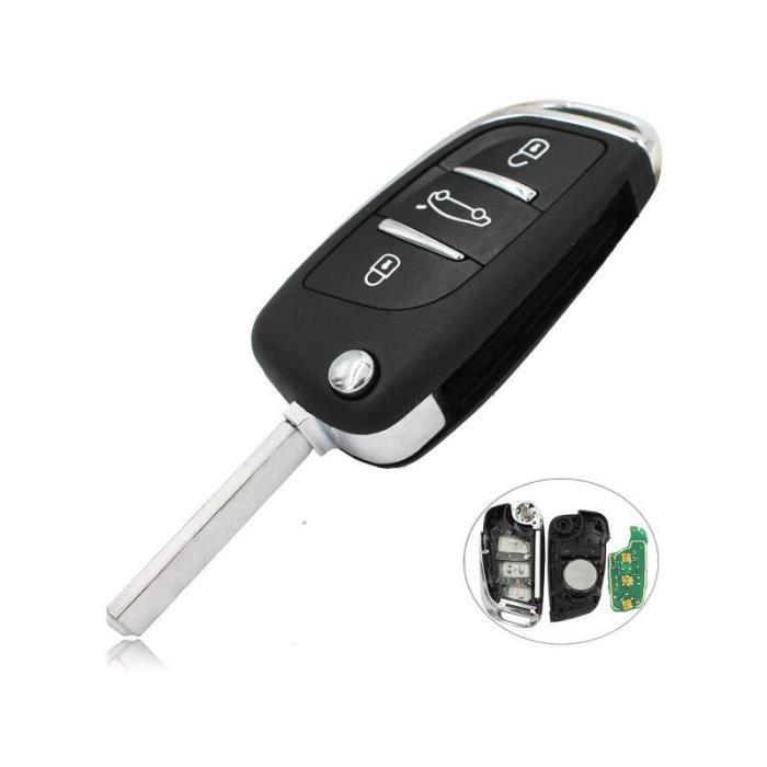 Cle télécommande vierge id46 compatible CITROEN C4 DS4 DS5 a programmer