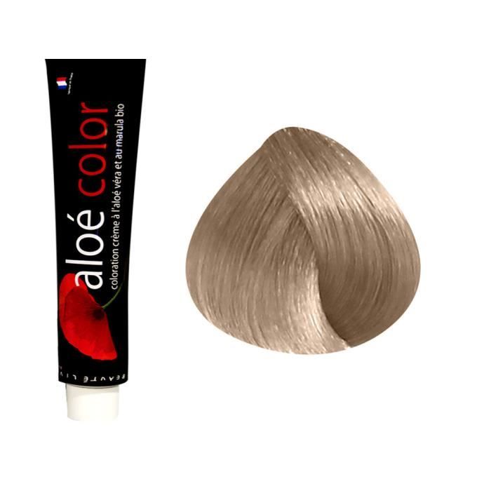 Beautélive Coloration crème à l'aloé véra et au marula Beiges , 9.13 : Blond Très Clair Cendré Doré Avec ammoniaque, 100ml