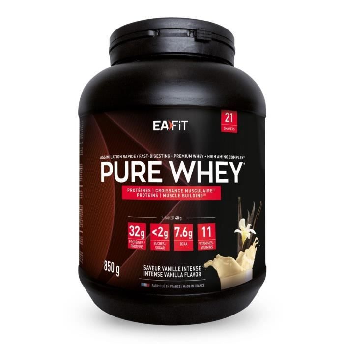 EAFIT Pure Whey - Protéines de Whey - Vanille Intense- 850g