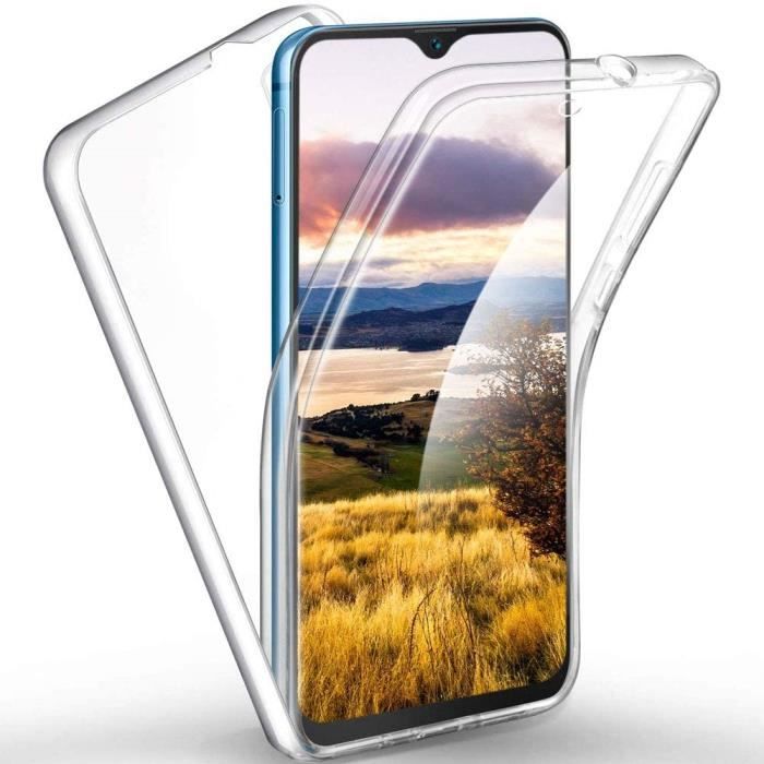 360 Degrés Full Body Protective Coque Samsung Galaxy A20e, Transparente Intégrale Silicone TPU Gel Avant et PC Rigide ArrièreNL