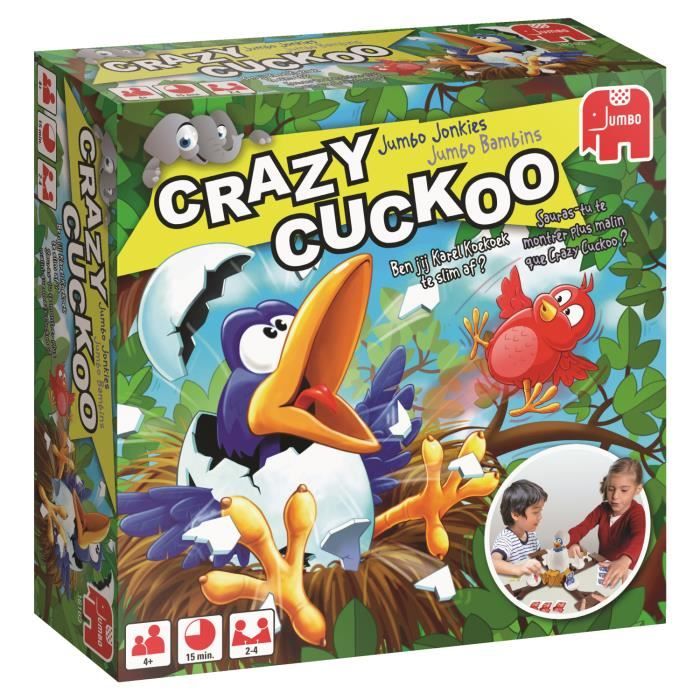 Jumbo Jonkies Crazy Cuckoo, Jeu de compétences motrices fines, Enfants, 15 min, 4 année(s), Allemand, Néerlandais, Français