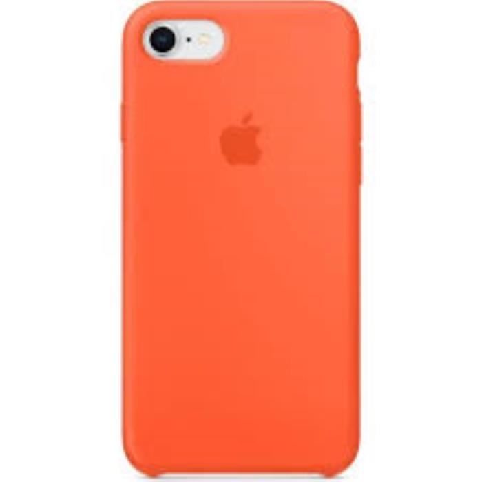 Coque pour Apple iPhone 7 et 8 Silicone Gel mat - ORANGE Mat