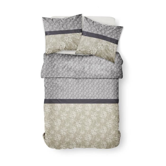 TODAY Parure de couette coton HELLO CAMOMILLE 220x240cm + Drap housse coton 140x190cm OFFERT