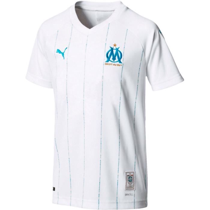Maillot Olympique de Marseille OM Domicile 2019/2020 Enfant Blanc