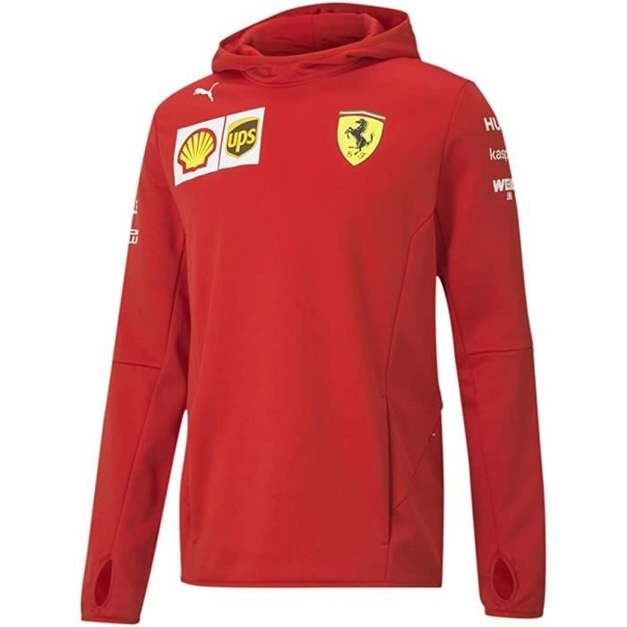 Sweat a capuche Ferrari Scuderia Team Officiel logo F1 Officiel Formule 1