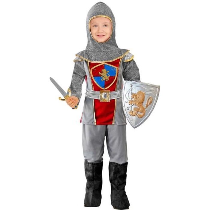 Déguisement Chevalier médiéval gris enfant