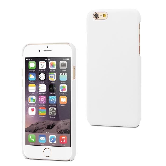 MUVIT Coque Dure Finition Rubber Blanc Apple Iphone 6-6s