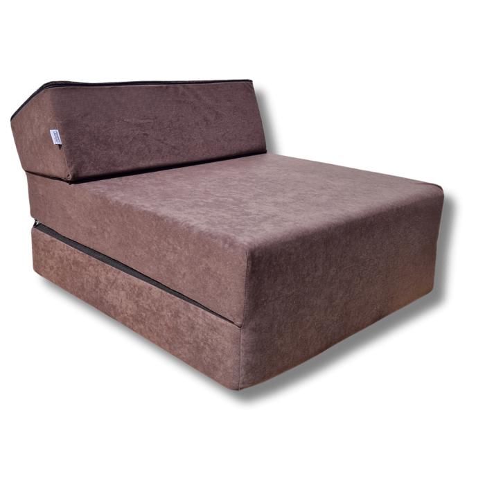 Matelas futon lit fauteuil futon pliable pliant choix des couleurs - longueur 160 cm