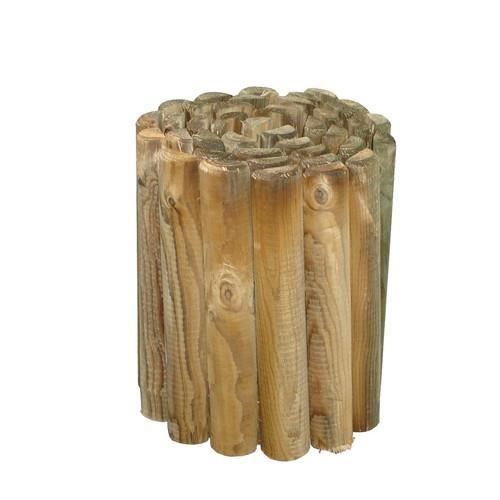 Bordure en bois (rouleau) diamètre 5 x 250 x 30 cm