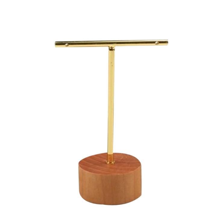 T Forme Bijoux Rangement Rack Boucles D'oreilles De Mode Présentoir Titulaire Suspendu (Taille S Doré) OBJET DECORATIF