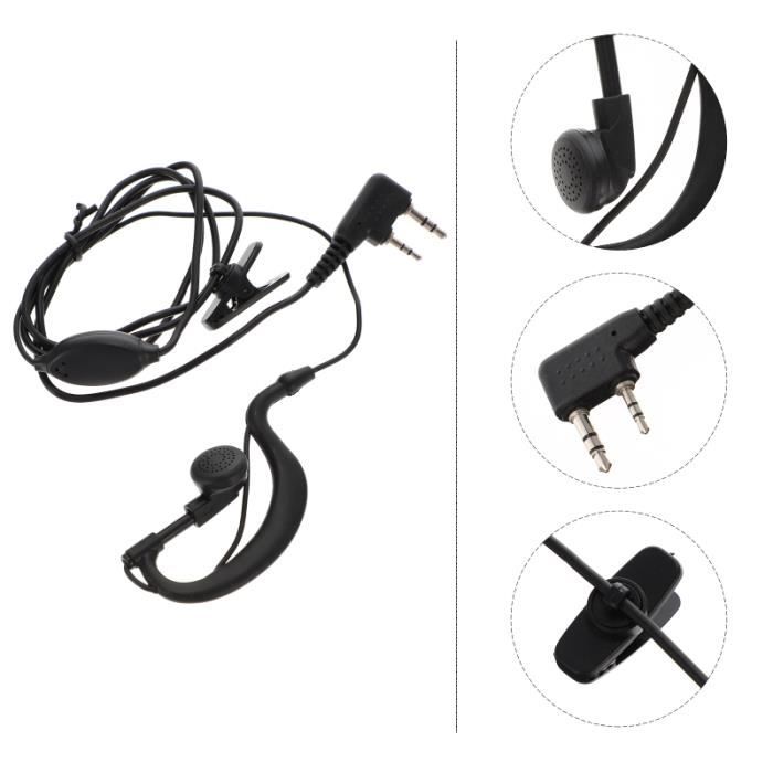 2pcs casque Prime Durable Sturdy Headsphone Headset oreillettes intercom - kit communication confort conducteur passager