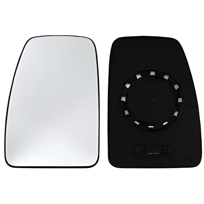 Miroir Glace rétroviseur gauche RENAULT MASTER II phase 2, 2003-2010, verre supérieur, dégivrant.