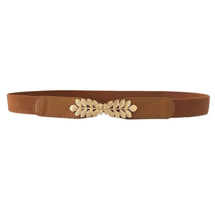 LEACOOLKEY Lot de 3 ceintures en cuir Skinny pour femme - Pour jeans et robe - Ceinture de taille vintage avec boucle en or et argent, (110cm)Fit Taille Größe 77cm-91cm