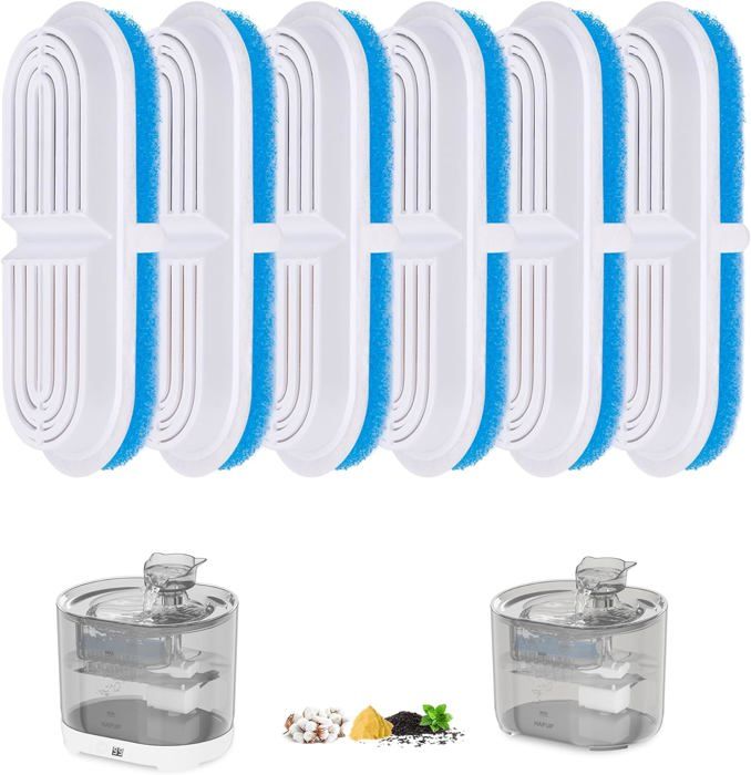 Comparer les prix de Filtre Fontaine A Eau Pour Chat Nouveau Filtre Fontaine Eau Chat À Quadruple Action Filtres Remplacement 6Pcs Pour Fontaines [Y114]