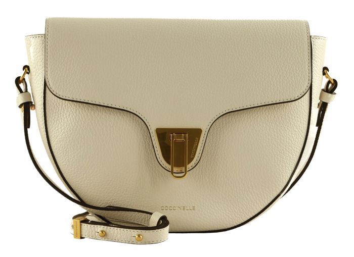 Sac Bandoulière COCCINELLE C-Me Hi-Tech En Cuir De Vache - Couleur Skin - Neuf Avec étiquettes