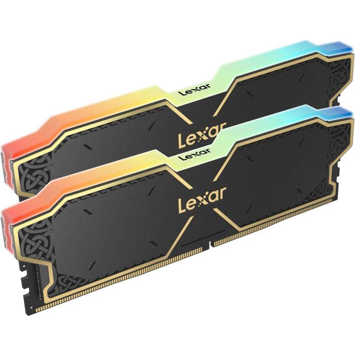 Lexar Lexar Kit Barrettes mémoire 2x16Go DIMM DDR5 Thor RGB 6000MHz - vue 3