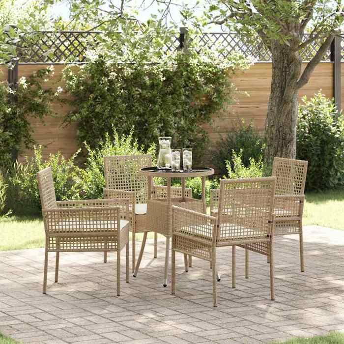vidaXL Set de jardin 3 pièces en bois d'acacia - vue 2