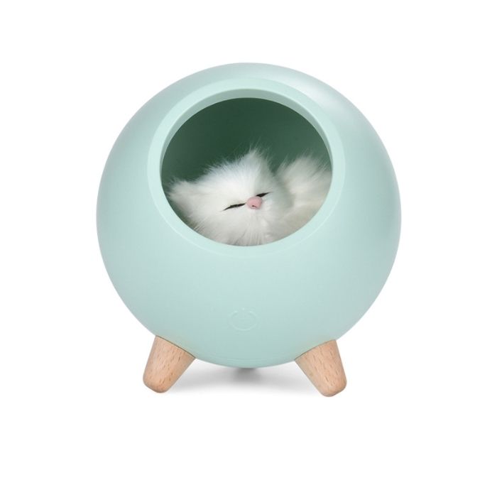 Veilleuse LED charge créative dessin animé veilleuse mignon chat mignon animal maison usb tactile atmosphère lumière chaL213