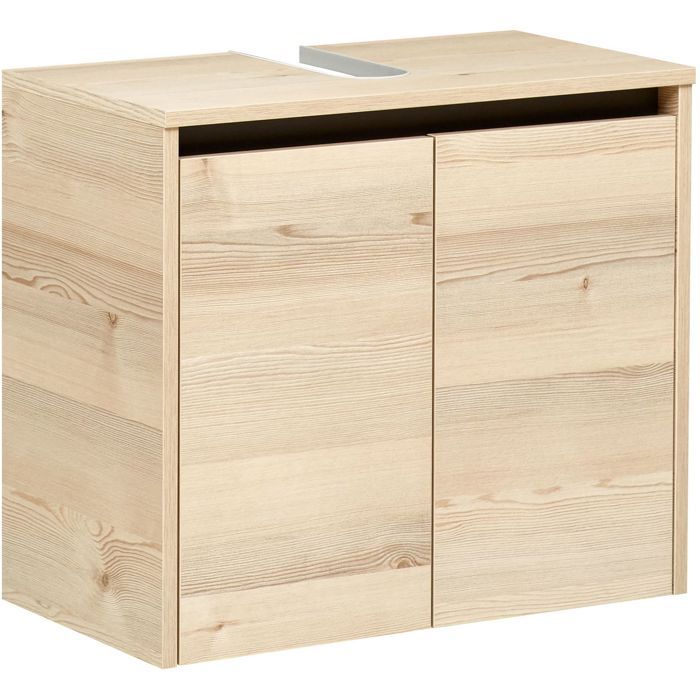 Meuble sous lavabo Pelipal Quickset 393 revêtu de mélamine imitation pin polaire transversal 53 x 60 x 33 cm Meuble sous lavabo Pelipal Quickset 393 revêtu de mélamine imitation pin polaire transversal 53 x 60 x 33 cm