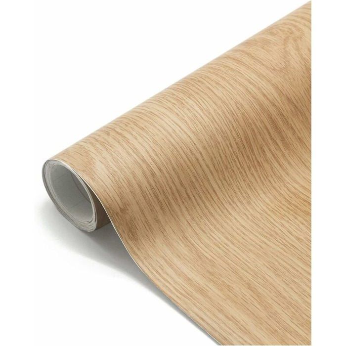 Papier peint auto-adhésif grain de bois - MICH - 60x500 cm - Imperméable - PVC - Autocollant - Facile à appliquer