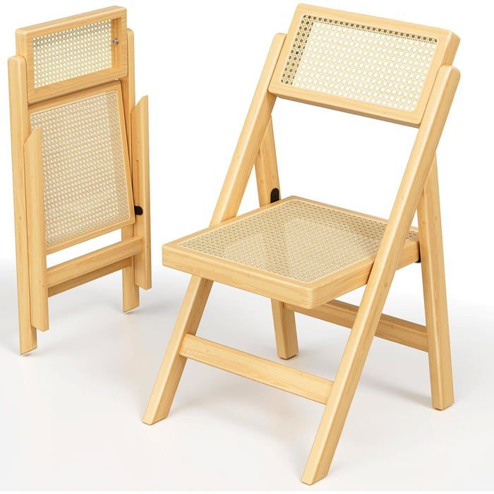 Chaise Pliante chaises de jardin chaise de salle à manger Bois dhévéa (1xChaise )