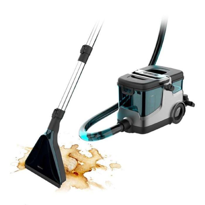 CECOTEC  Aspirateur Nettoyeur de Tissus Tra&icirc;neau Conga CarpetClean 30000 Steam. Puissance de 2200 W Aspiration de 18 kPa