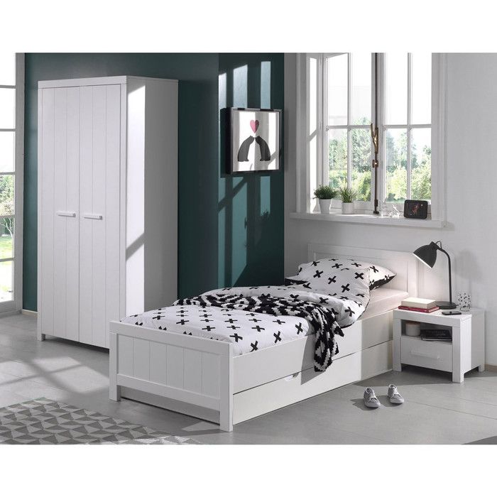 GASTON - Chambre 90x200cm + Armoire 2 Portes GASTON - Chambre 90x200cm + Armoire 2 Portes
