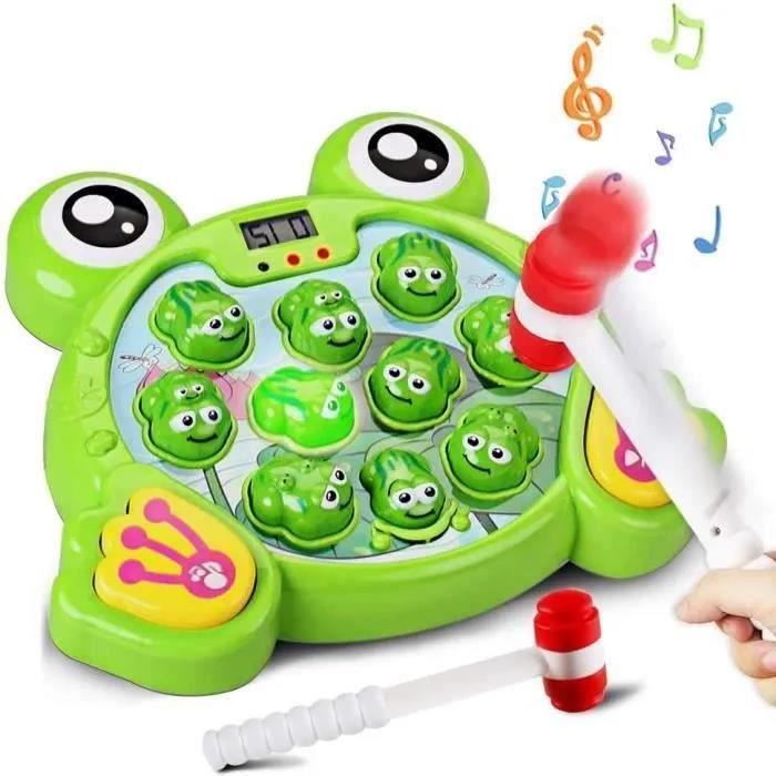 Jouet Garçon Fille 2 3 4 5 Ans Jeu de Grenouille Interactif avec Lumière  Musicale Jeux Enfant 2 3 Ans Comprend 2 Marteau - Cdiscount Puériculture &  Eveil bébé