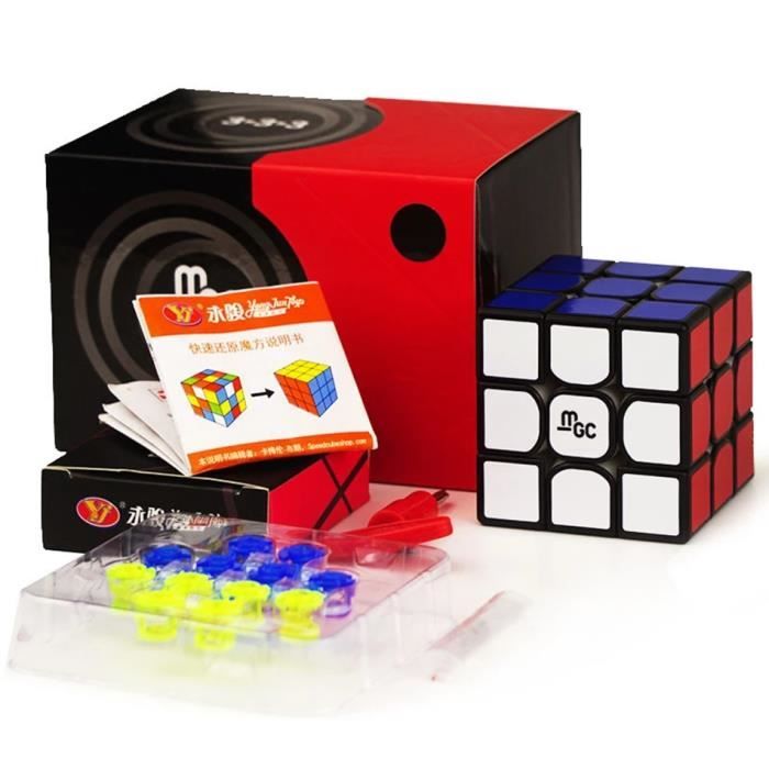 MGC 3X3 V2 Noir Megaminxeds Magic Speedcube, Jouet Magnétique Elite M