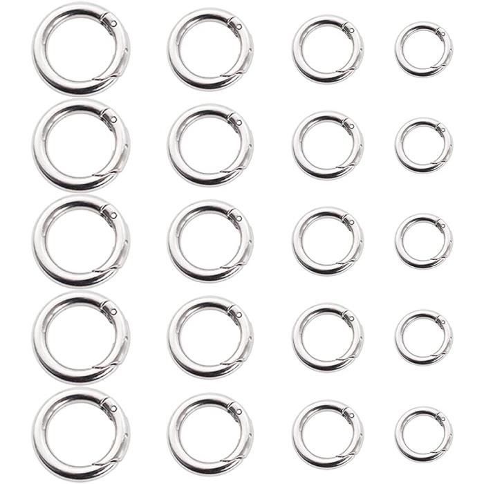 Ganci Tenda Doccia SUNFUA - 50 Pezzi In Metallo, Argento, Per Tende E Finestre - Foto 6