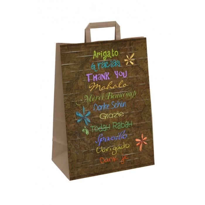 Sacs Cadeau Papier Avec Poignée Torsadée - Pour Fêtes Et Anniversaires