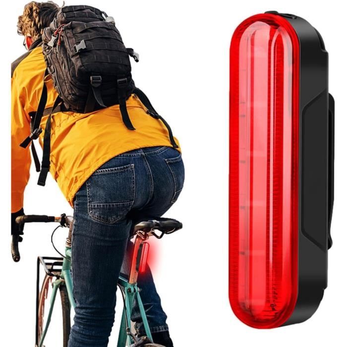 Feu Arrière Réfléchissant Vélo Riloer - ABS Acrylique, 12.5x5.5x3.5cm - Sans Pile, Universel Pour VTT/Route