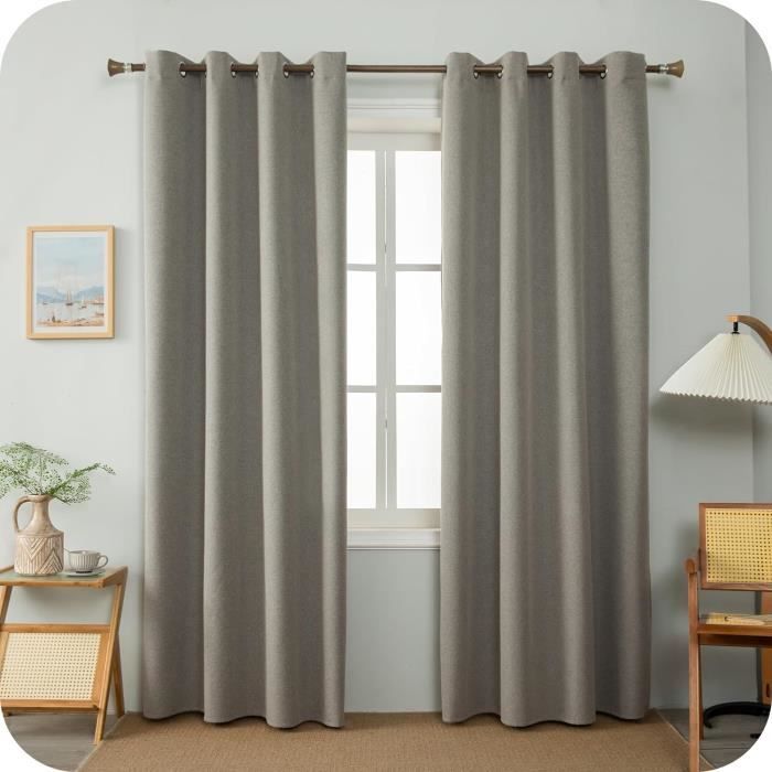 Lot De 12 Paires De Rideaux Blanc Taupe à Pompons - Neufs, Style Tiers, Génériques
