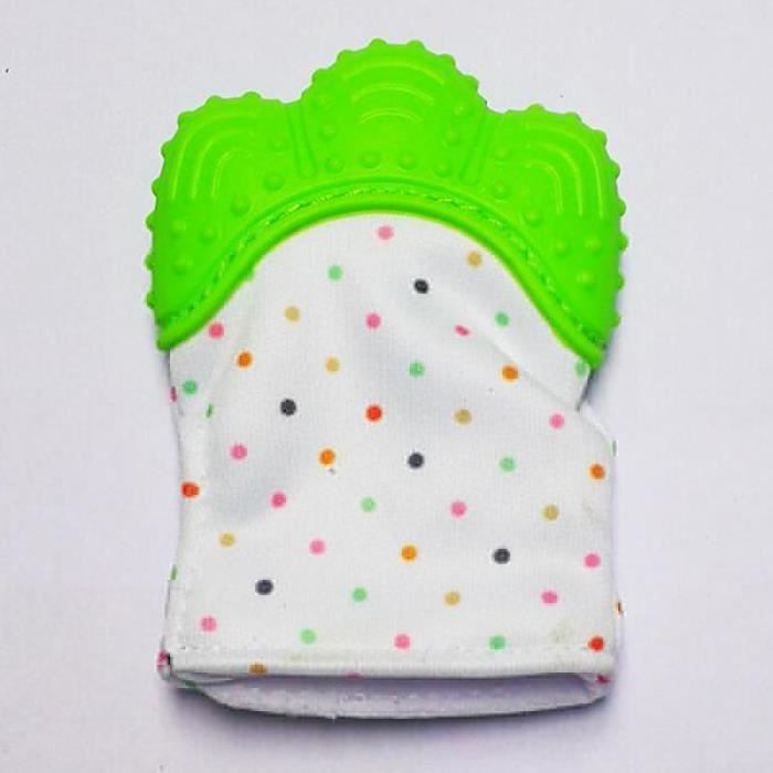 Vert Moufle Mitaine Pour Bebe Gant De Dentition En Silicone Cdiscount Puericulture Eveil Bebe