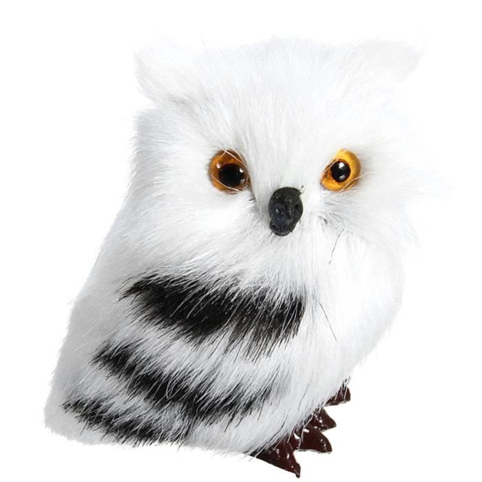 Ornements De Noël Hiboux En Peluche - Lot De 4 Modèles Suspendus, Mousse Et Flanelle - Décoration Sapin, Maison, Cadeau